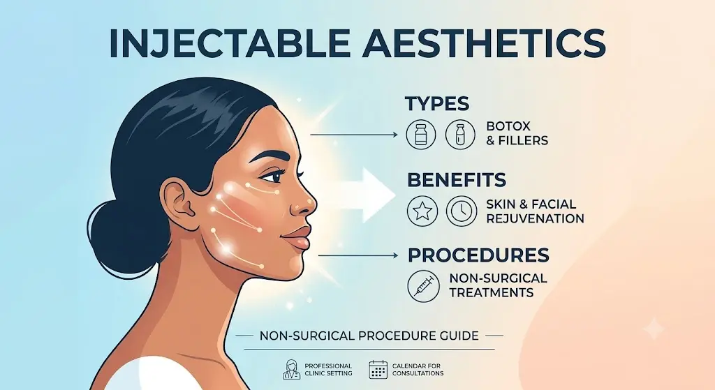 Injectable Aesthetics: Types, Benefits, and Non-Surgical Procedures for Skin and Facial Enhancement