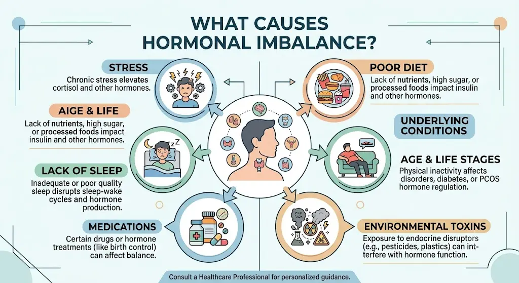 What Causes Hormonal Imbalance? The Ultimate Guide to Diet, Stress and Science